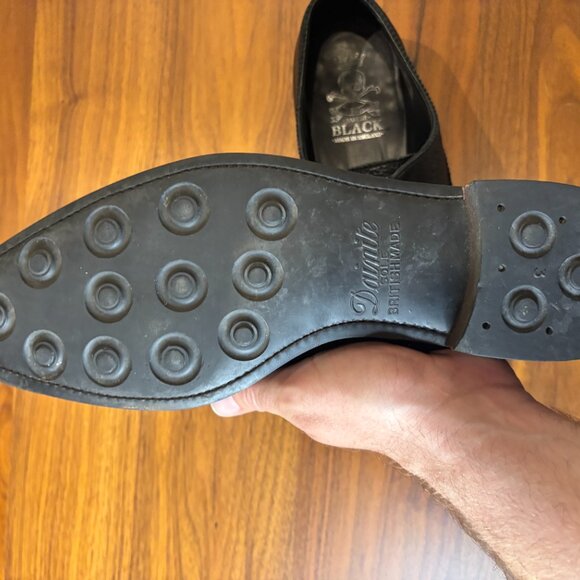 Barker Black Cap-Toe Oxfords – UK 9.5 (US 10.5) - Picture 5 of 6